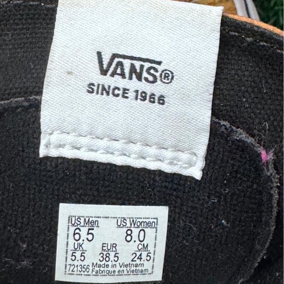 Vans Unisex SK8 Hi Tiger Shoes Size M-6.5 W-8‎ - Picture 2 of 9